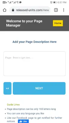 create free landing page - step 5 